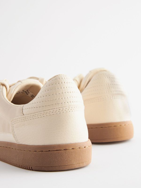 MUCHU8649 Natural Lace-Up Trainers - Image 11