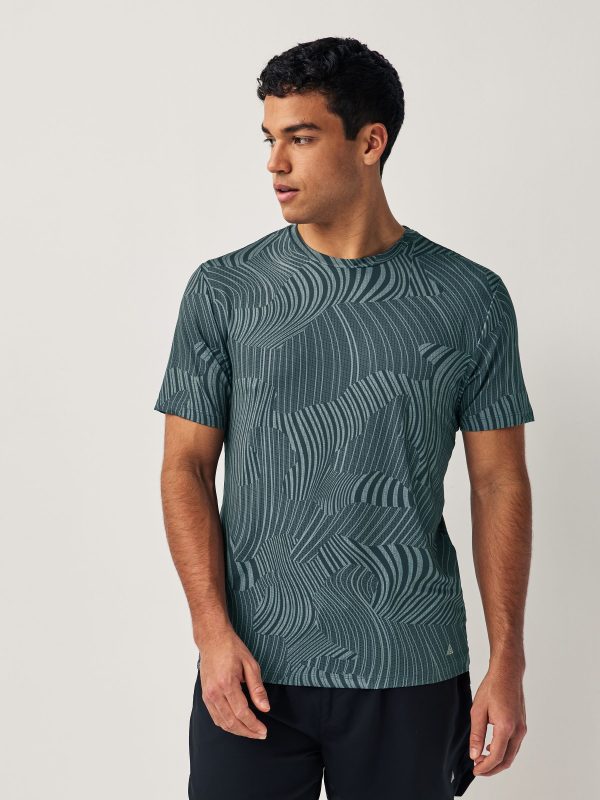 MUCHU8675 Monochrome Active Gym Printed Training T-Shirt - Image 3