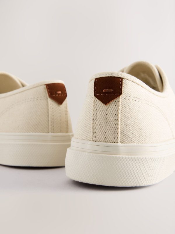 MUCHU8633 Cream Classic Canvas Pumps - Image 5