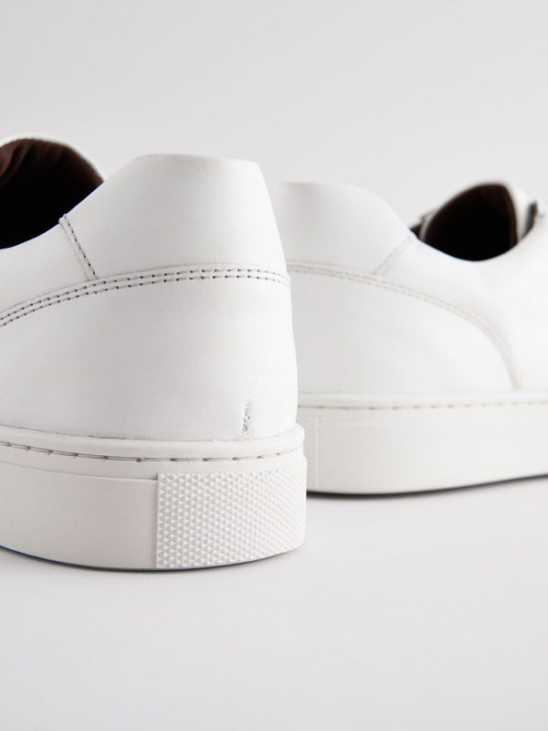MUCHU8643 White Leather Trainers - Image 5