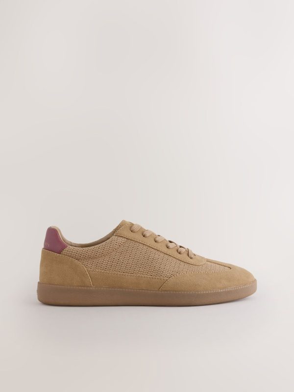 MUCHU8644 Tan Brown Casual Knitted Trainers - Image 2