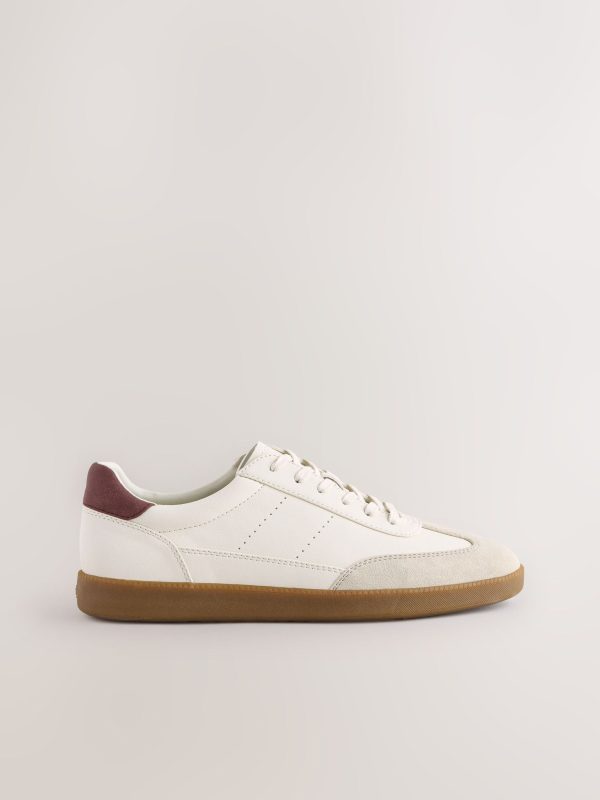 MUCHU8638 Cream T-Bar Low Trainers - Image 4
