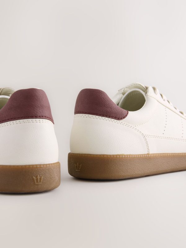 MUCHU8638 Cream T-Bar Low Trainers - Image 5