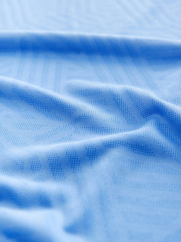 MUCHU8676 Blue Active Jacquard T-Shirt - Image 4