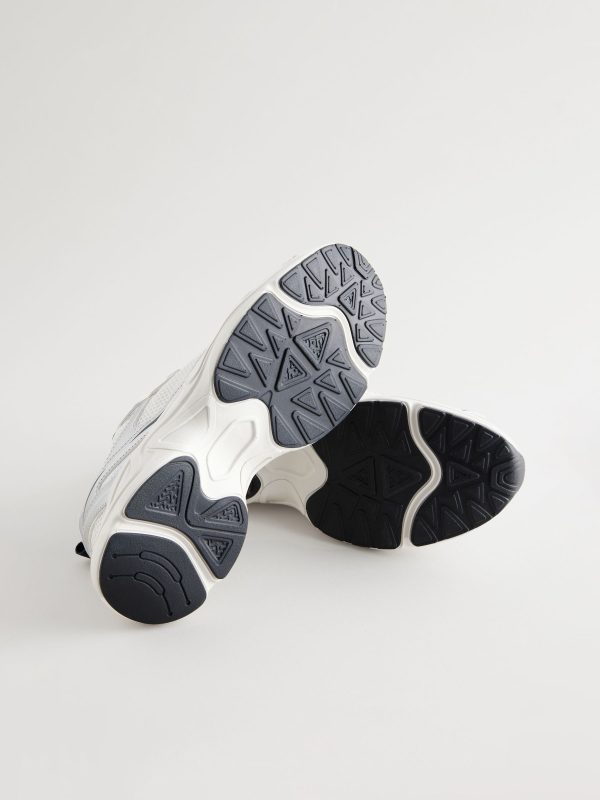 MUCHU8658 White Dad Chunky Trainers - Image 3