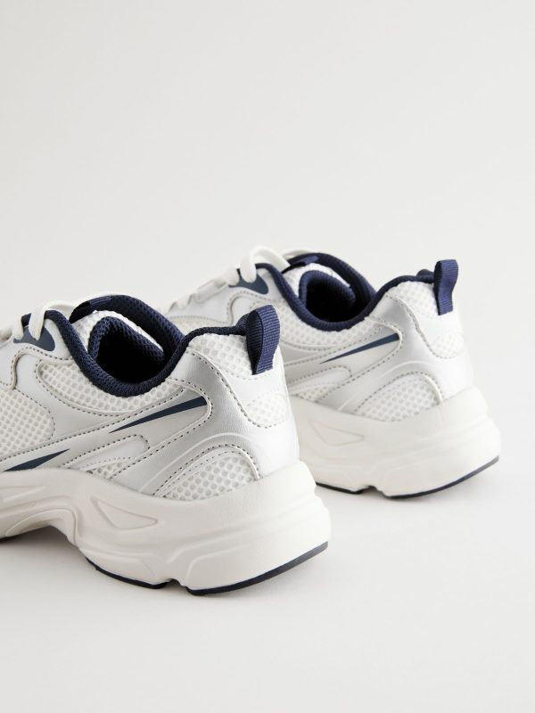 MUCHU8658 White Dad Chunky Trainers - Image 5