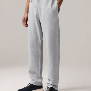 MUCHU8682 Grey Smart Textured Joggers